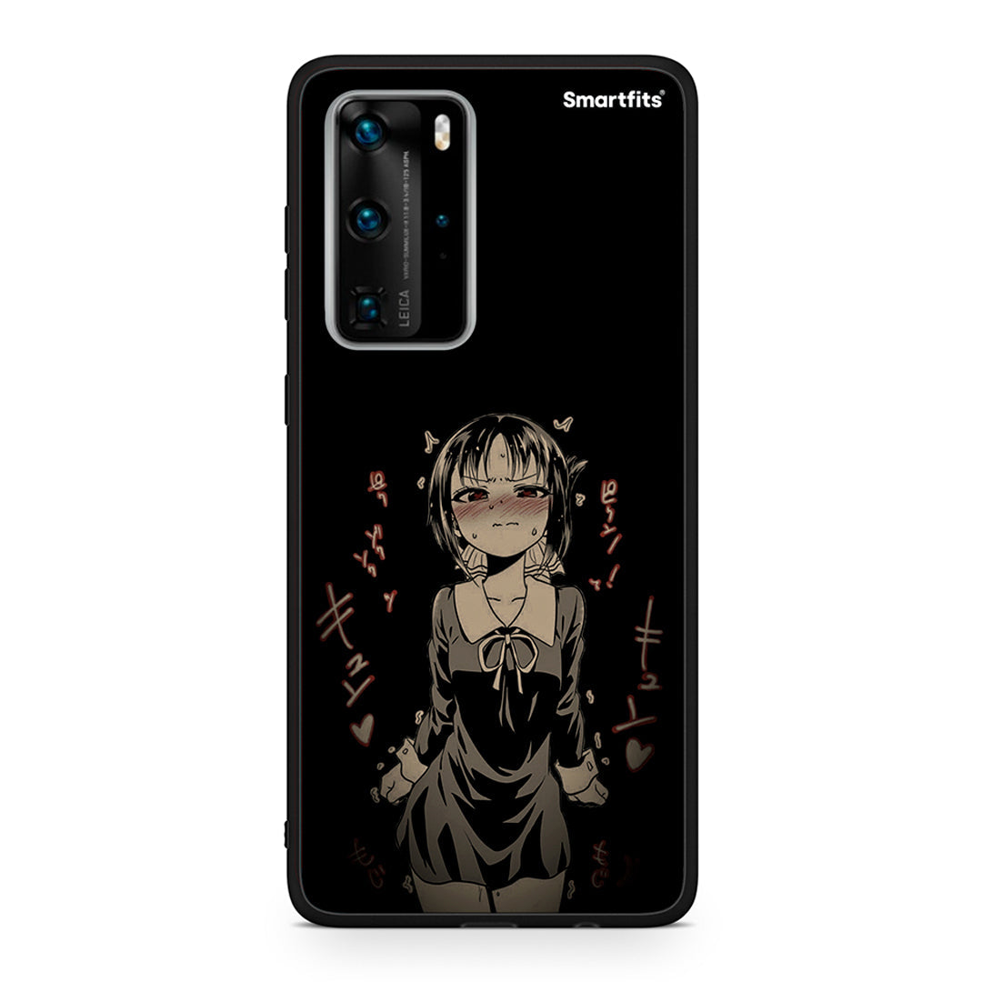 Huawei P40 Pro Anime Girl θήκη από τη Smartfits με σχέδιο στο πίσω μέρος και μαύρο περίβλημα | Smartphone case with colorful back and black bezels by Smartfits