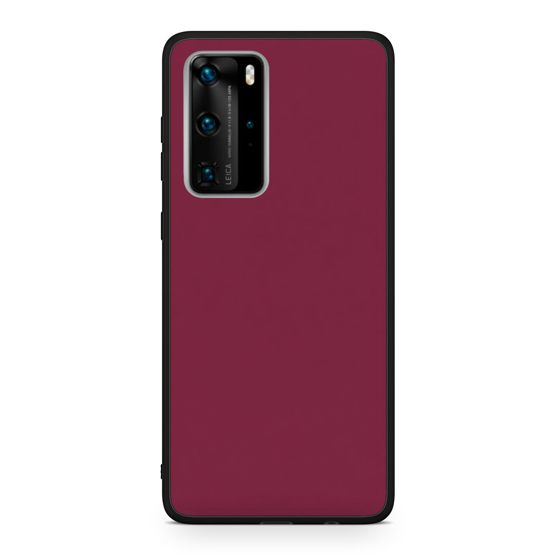Θήκη Huawei P40 Pro Burgundy από τη Smartfits με σχέδιο στο πίσω μέρος και μαύρο περίβλημα | Huawei P40 Pro Burgundy case with colorful back and black bezels