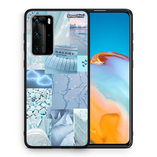 Θήκη Huawei P40 Pro Ciel Aesthetic Collage από τη Smartfits με σχέδιο στο πίσω μέρος και μαύρο περίβλημα | Huawei P40 Pro Ciel Aesthetic Collage case with colorful back and black bezels