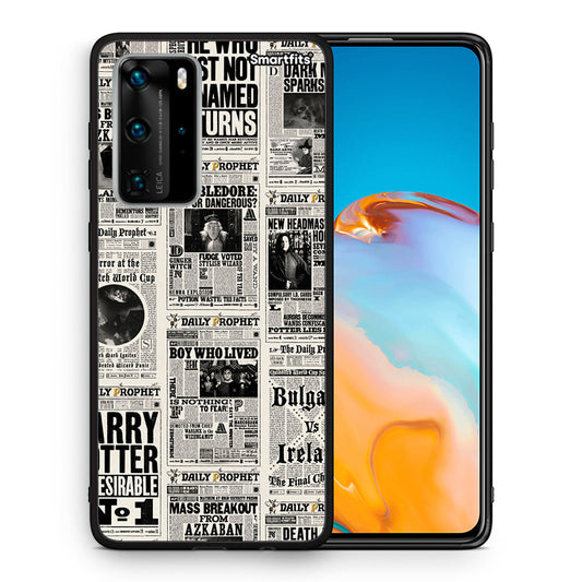 Θήκη Huawei P40 Pro Harry Paper από τη Smartfits με σχέδιο στο πίσω μέρος και μαύρο περίβλημα | Huawei P40 Pro Harry Paper case with colorful back and black bezels