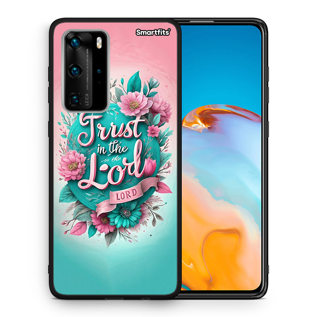 Θήκη Huawei P40 Pro Lord Trust από τη Smartfits με σχέδιο στο πίσω μέρος και μαύρο περίβλημα | Huawei P40 Pro Lord Trust case with colorful back and black bezels