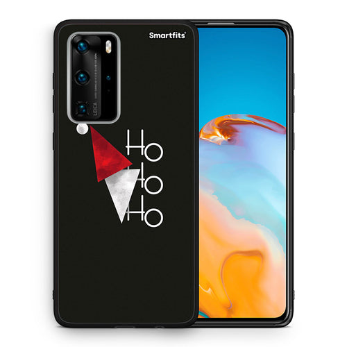 Θήκη Huawei P40 Pro Minimal Christmas από τη Smartfits με σχέδιο στο πίσω μέρος και μαύρο περίβλημα | Huawei P40 Pro Minimal Christmas case with colorful back and black bezels