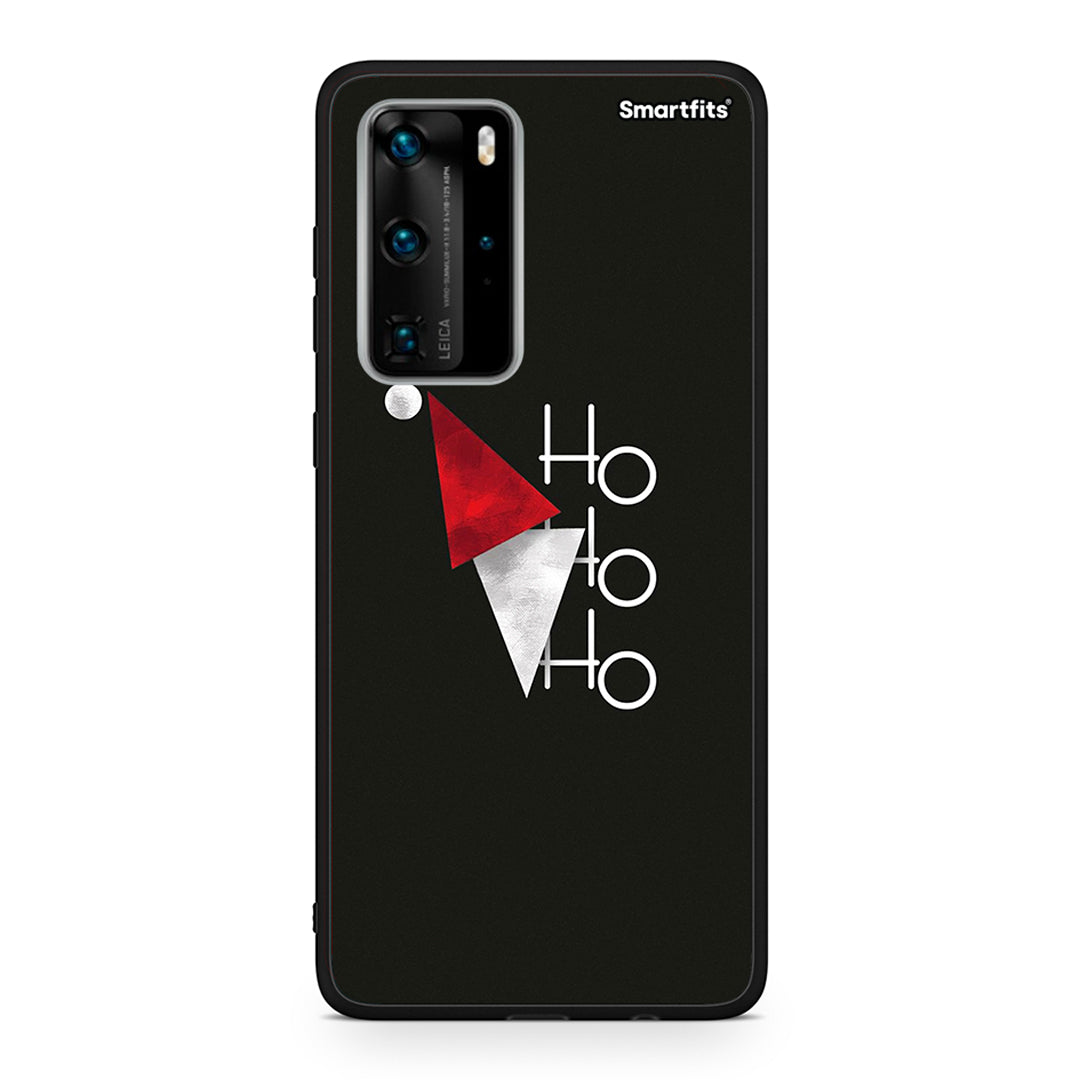 Huawei P40 Pro Minimal Christmas θήκη από τη Smartfits με σχέδιο στο πίσω μέρος και μαύρο περίβλημα | Smartphone case with colorful back and black bezels by Smartfits