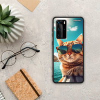 Thumbnail for Summer Cat - Huawei P40 Pro θήκη