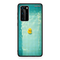 Thumbnail for Huawei P40 Pro Yellow Duck θήκη από τη Smartfits με σχέδιο στο πίσω μέρος και μαύρο περίβλημα | Smartphone case with colorful back and black bezels by Smartfits