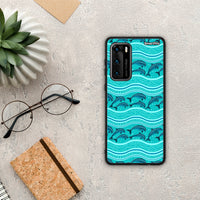 Thumbnail for Swimming Dolphins - Huawei P40 θήκη