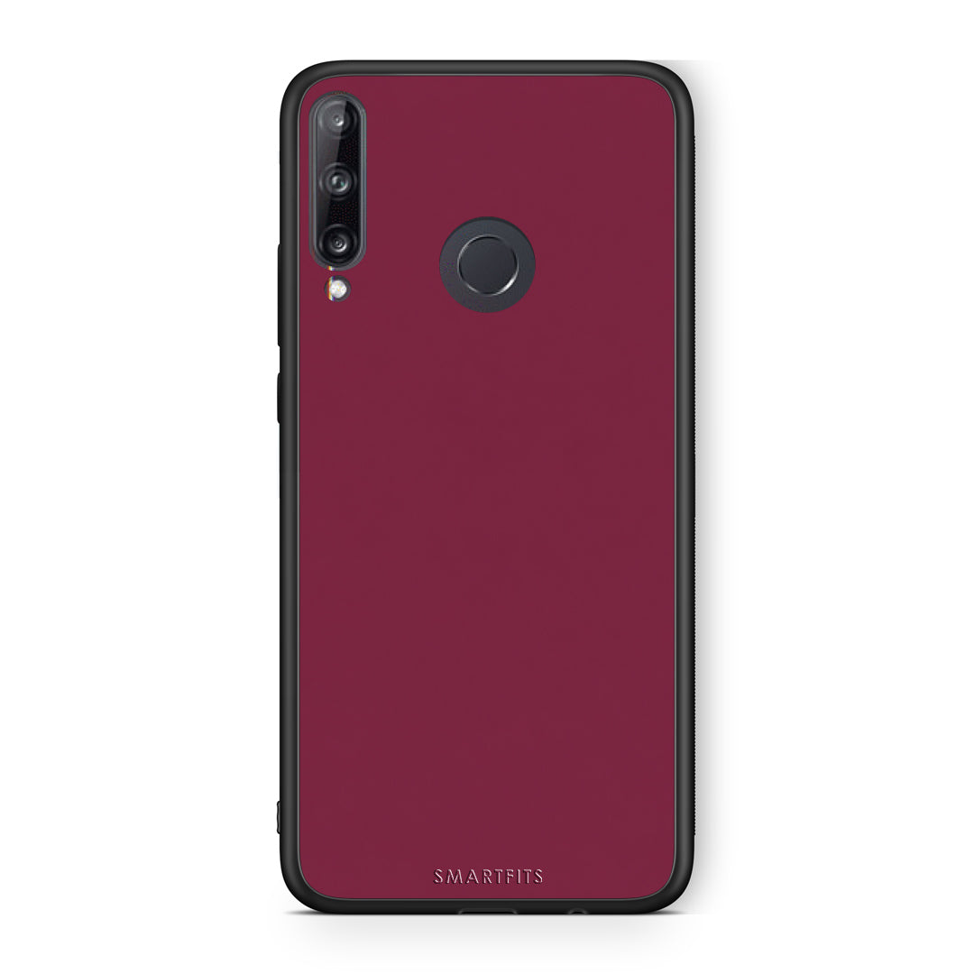 Θήκη Huawei P40 Lite E Burgundy από τη Smartfits με σχέδιο στο πίσω μέρος και μαύρο περίβλημα | Huawei P40 Lite E Burgundy case with colorful back and black bezels