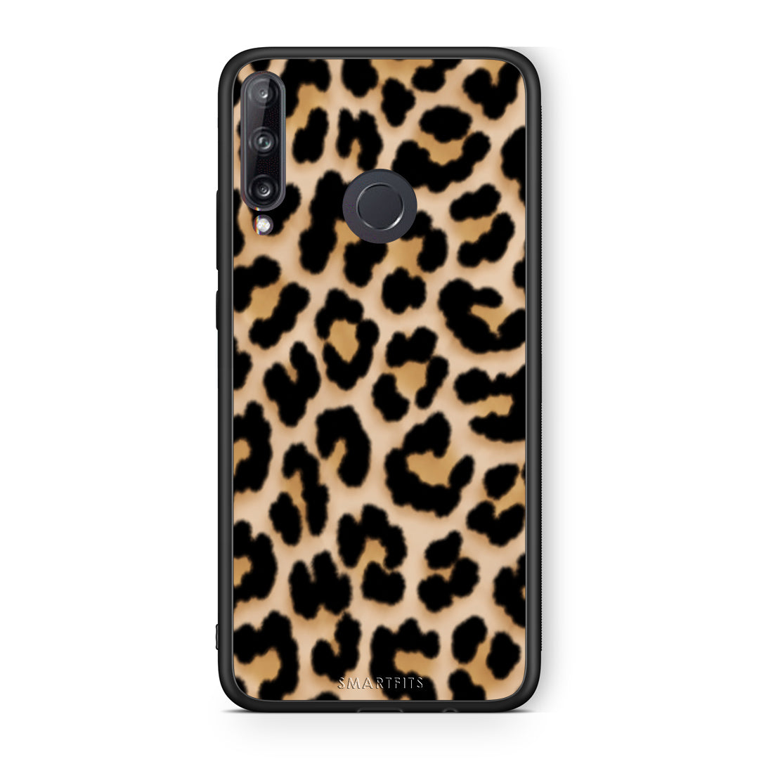 Θήκη Huawei P40 Lite E Leopard Print Tan Small από τη Smartfits με σχέδιο στο πίσω μέρος και μαύρο περίβλημα | Huawei P40 Lite E Leopard Print Tan Small case with colorful back and black bezels