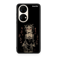 Thumbnail for Huawei P50 Anime Girl θήκη από τη Smartfits με σχέδιο στο πίσω μέρος και μαύρο περίβλημα | Smartphone case with colorful back and black bezels by Smartfits