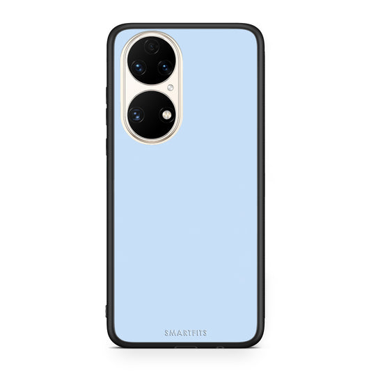Θήκη Huawei P50 Powder Blue από τη Smartfits με σχέδιο στο πίσω μέρος και μαύρο περίβλημα | Huawei P50 Powder Blue case with colorful back and black bezels