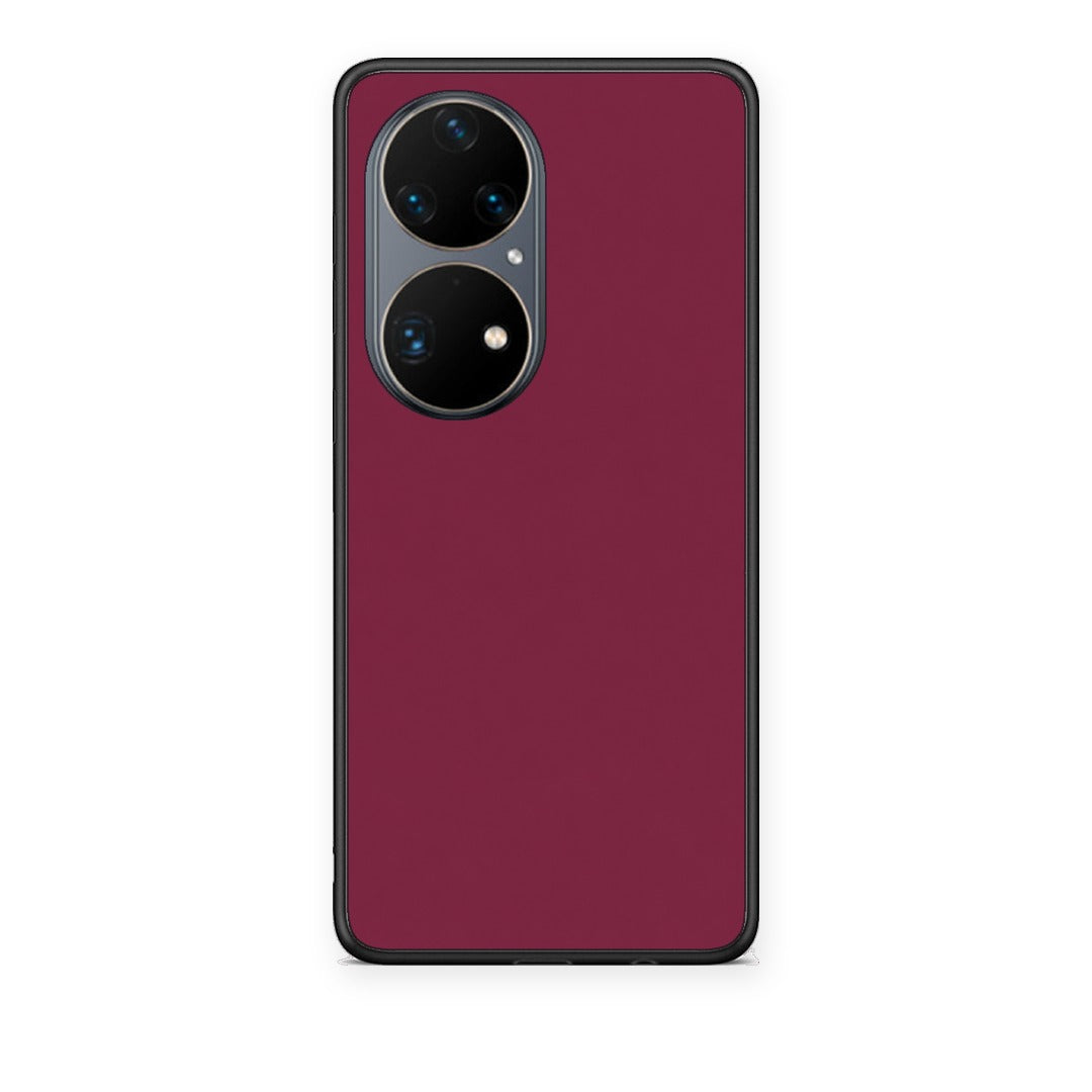 Θήκη Huawei P50 Pro Burgundy από τη Smartfits με σχέδιο στο πίσω μέρος και μαύρο περίβλημα | Huawei P50 Pro Burgundy case with colorful back and black bezels