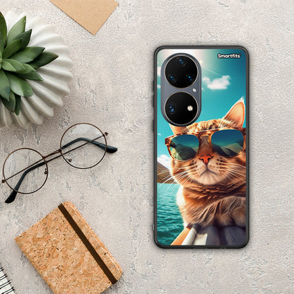 Summer Cat - Huawei P50 Pro θήκη