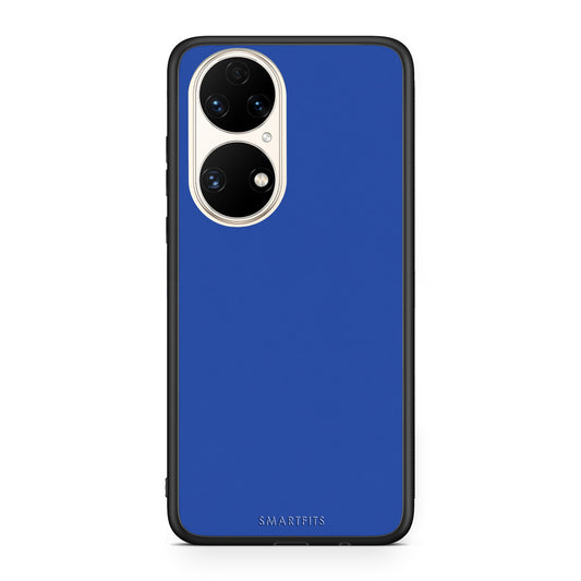 Θήκη Huawei P50 Royal Blue από τη Smartfits με σχέδιο στο πίσω μέρος και μαύρο περίβλημα | Huawei P50 Royal Blue case with colorful back and black bezels