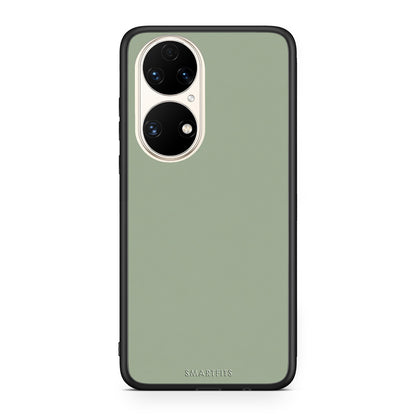 Θήκη Huawei P50 Sage Green από τη Smartfits με σχέδιο στο πίσω μέρος και μαύρο περίβλημα | Huawei P50 Sage Green case with colorful back and black bezels