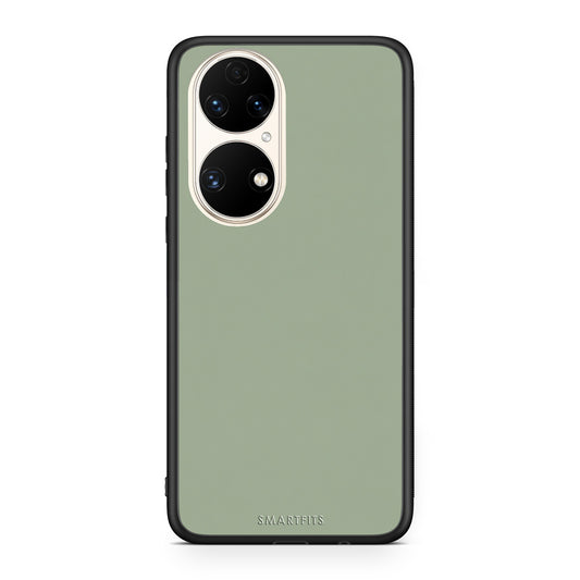 Θήκη Huawei P50 Sage Green από τη Smartfits με σχέδιο στο πίσω μέρος και μαύρο περίβλημα | Huawei P50 Sage Green case with colorful back and black bezels