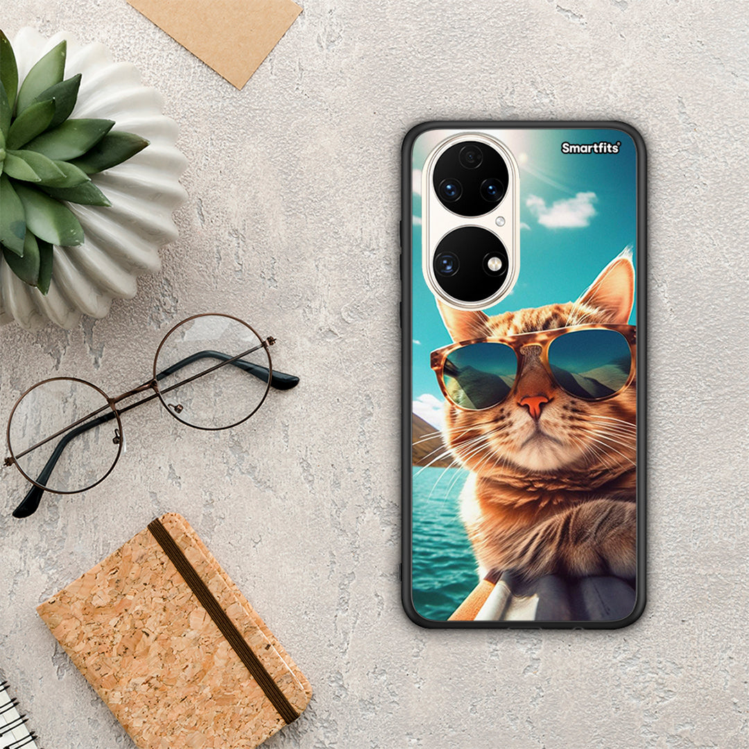 Summer Cat - Huawei P50 θήκη