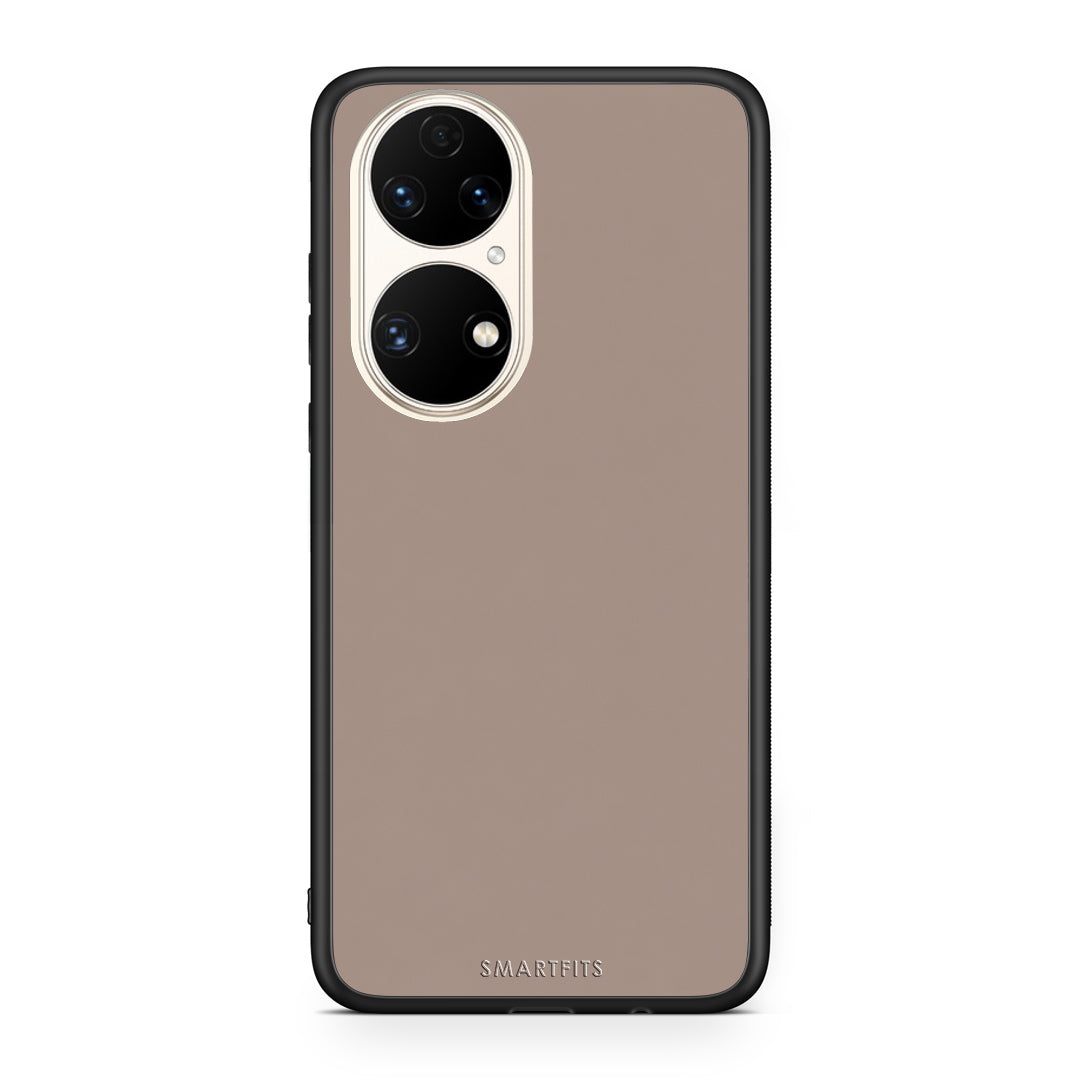 Θήκη Huawei P50 Warm Taupe από τη Smartfits με σχέδιο στο πίσω μέρος και μαύρο περίβλημα | Huawei P50 Warm Taupe case with colorful back and black bezels