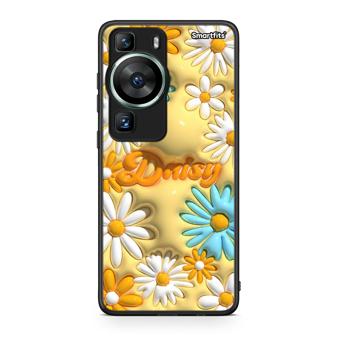 Θήκη Huawei P60 Bubble Daisies από τη Smartfits με σχέδιο στο πίσω μέρος και μαύρο περίβλημα | Huawei P60 Bubble Daisies Case with Colorful Back and Black Bezels