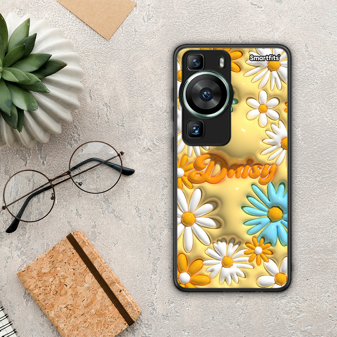 Θήκη Huawei P60 Bubble Daisies από τη Smartfits με σχέδιο στο πίσω μέρος και μαύρο περίβλημα | Huawei P60 Bubble Daisies Case with Colorful Back and Black Bezels