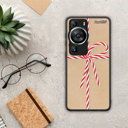 Θήκη Huawei P60 Christmas Gift από τη Smartfits με σχέδιο στο πίσω μέρος και μαύρο περίβλημα | Huawei P60 Christmas Gift Case with Colorful Back and Black Bezels