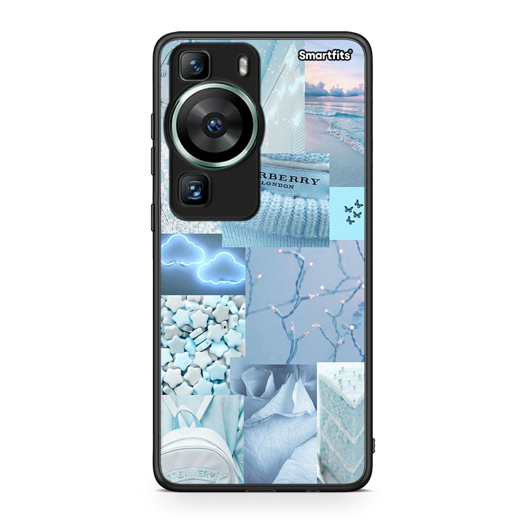 Θήκη Huawei P60 Ciel Aesthetic Collage από τη Smartfits με σχέδιο στο πίσω μέρος και μαύρο περίβλημα | Huawei P60 Ciel Aesthetic Collage Case with Colorful Back and Black Bezels