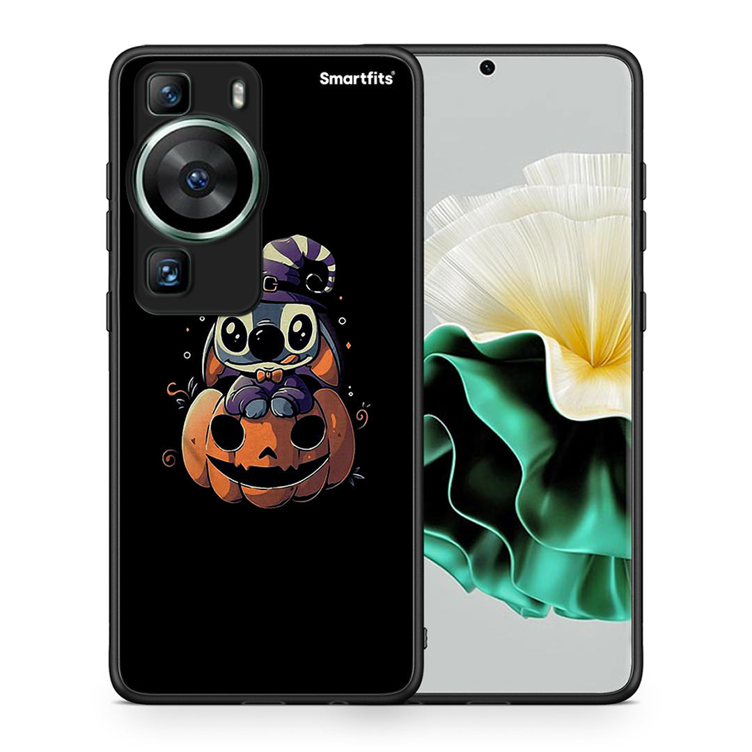 Θήκη Huawei P60 Halloween Stitch από τη Smartfits με σχέδιο στο πίσω μέρος και μαύρο περίβλημα | Huawei P60 Halloween Stitch Case with Colorful Back and Black Bezels