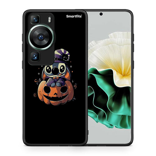 Θήκη Huawei P60 Halloween Stitch από τη Smartfits με σχέδιο στο πίσω μέρος και μαύρο περίβλημα | Huawei P60 Halloween Stitch Case with Colorful Back and Black Bezels