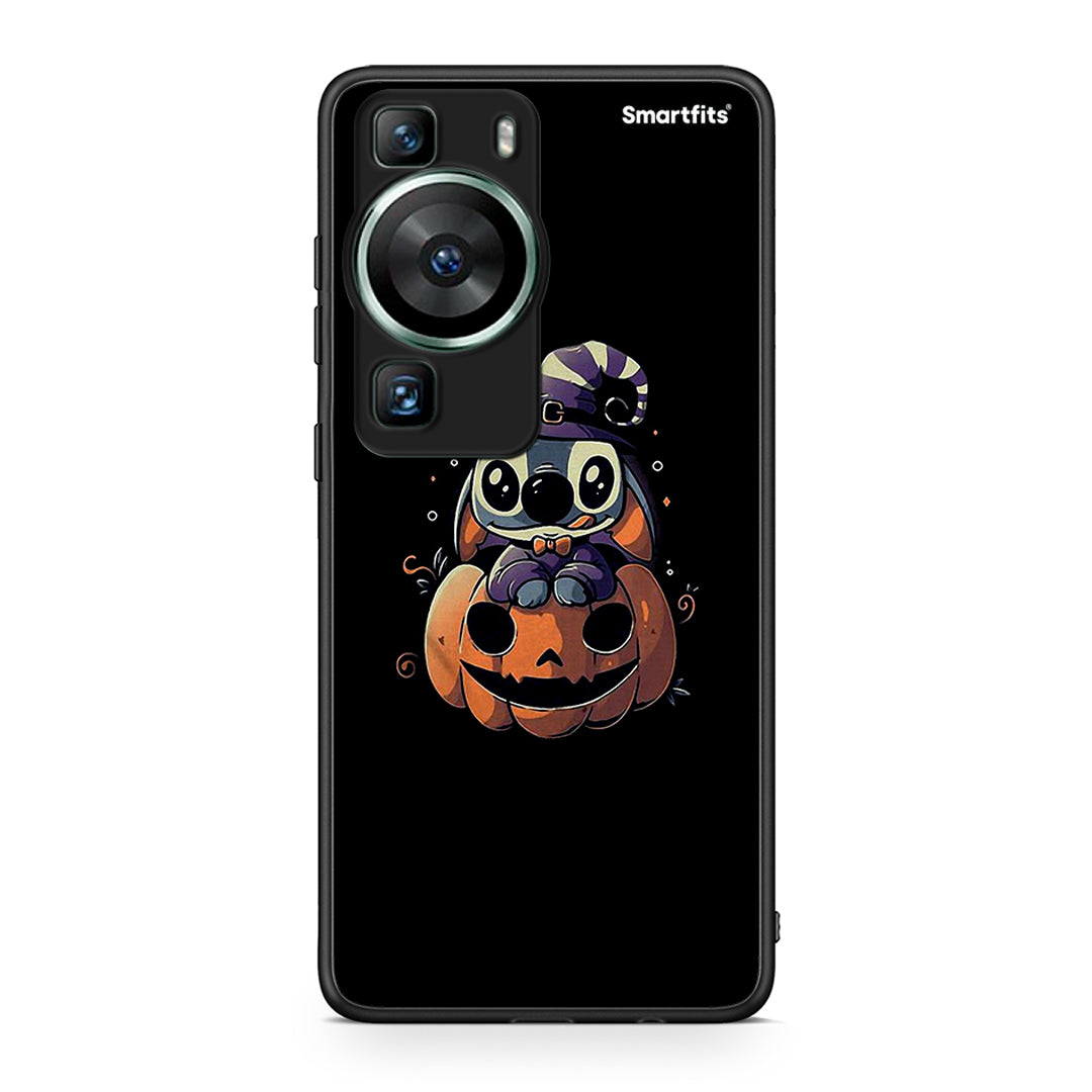 Θήκη Huawei P60 Halloween Stitch από τη Smartfits με σχέδιο στο πίσω μέρος και μαύρο περίβλημα | Huawei P60 Halloween Stitch Case with Colorful Back and Black Bezels