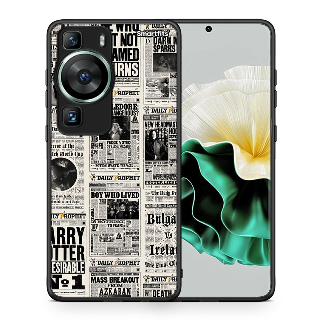 Θήκη Huawei P60 Harry Paper από τη Smartfits με σχέδιο στο πίσω μέρος και μαύρο περίβλημα | Huawei P60 Harry Paper Case with Colorful Back and Black Bezels