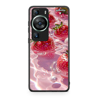Thumbnail for Θήκη Huawei P60 Juicy Strawberries από τη Smartfits με σχέδιο στο πίσω μέρος και μαύρο περίβλημα | Huawei P60 Juicy Strawberries Case with Colorful Back and Black Bezels