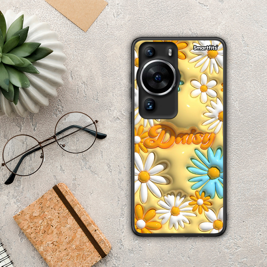 Θήκη Huawei P60 Pro Bubble Daisies από τη Smartfits με σχέδιο στο πίσω μέρος και μαύρο περίβλημα | Huawei P60 Pro Bubble Daisies Case with Colorful Back and Black Bezels