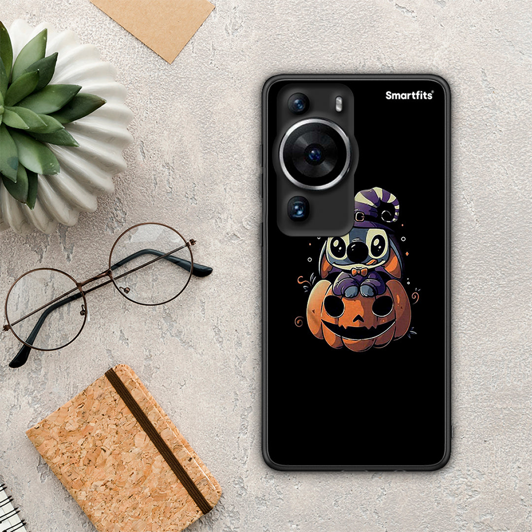 Θήκη Huawei P60 Pro Halloween Stitch από τη Smartfits με σχέδιο στο πίσω μέρος και μαύρο περίβλημα | Huawei P60 Pro Halloween Stitch Case with Colorful Back and Black Bezels