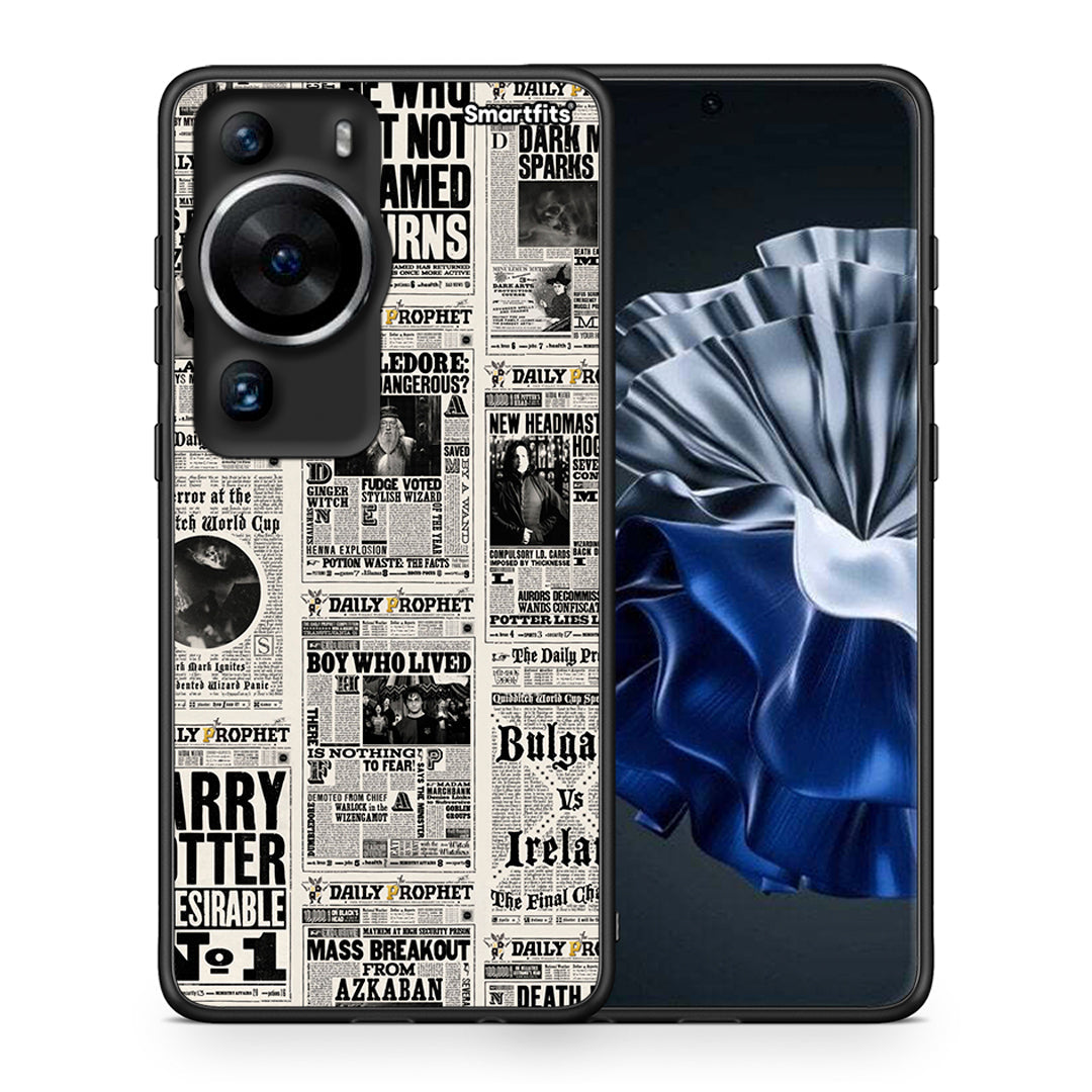 Θήκη Huawei P60 Pro Harry Paper από τη Smartfits με σχέδιο στο πίσω μέρος και μαύρο περίβλημα | Huawei P60 Pro Harry Paper Case with Colorful Back and Black Bezels