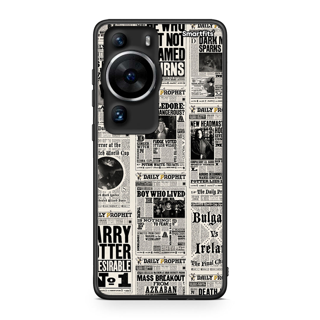 Θήκη Huawei P60 Pro Harry Paper από τη Smartfits με σχέδιο στο πίσω μέρος και μαύρο περίβλημα | Huawei P60 Pro Harry Paper Case with Colorful Back and Black Bezels