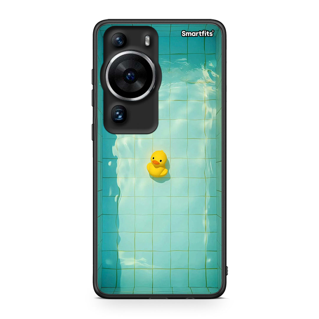 Θήκη Huawei P60 Pro Yellow Duck από τη Smartfits με σχέδιο στο πίσω μέρος και μαύρο περίβλημα | Huawei P60 Pro Yellow Duck Case with Colorful Back and Black Bezels