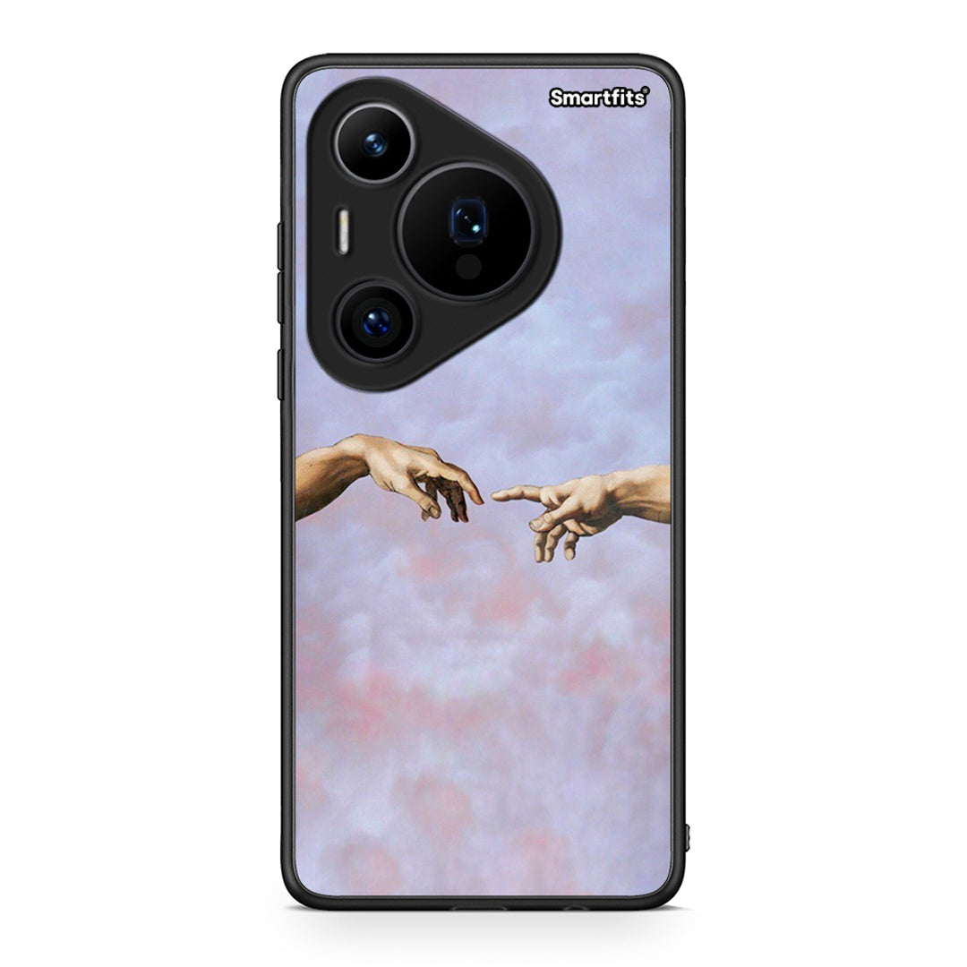 Huawei Pura 70 Pro / 70 Pro+ Adam Hand θήκη από τη Smartfits με σχέδιο στο πίσω μέρος και μαύρο περίβλημα | Smartphone case with colorful back and black bezels by Smartfits
