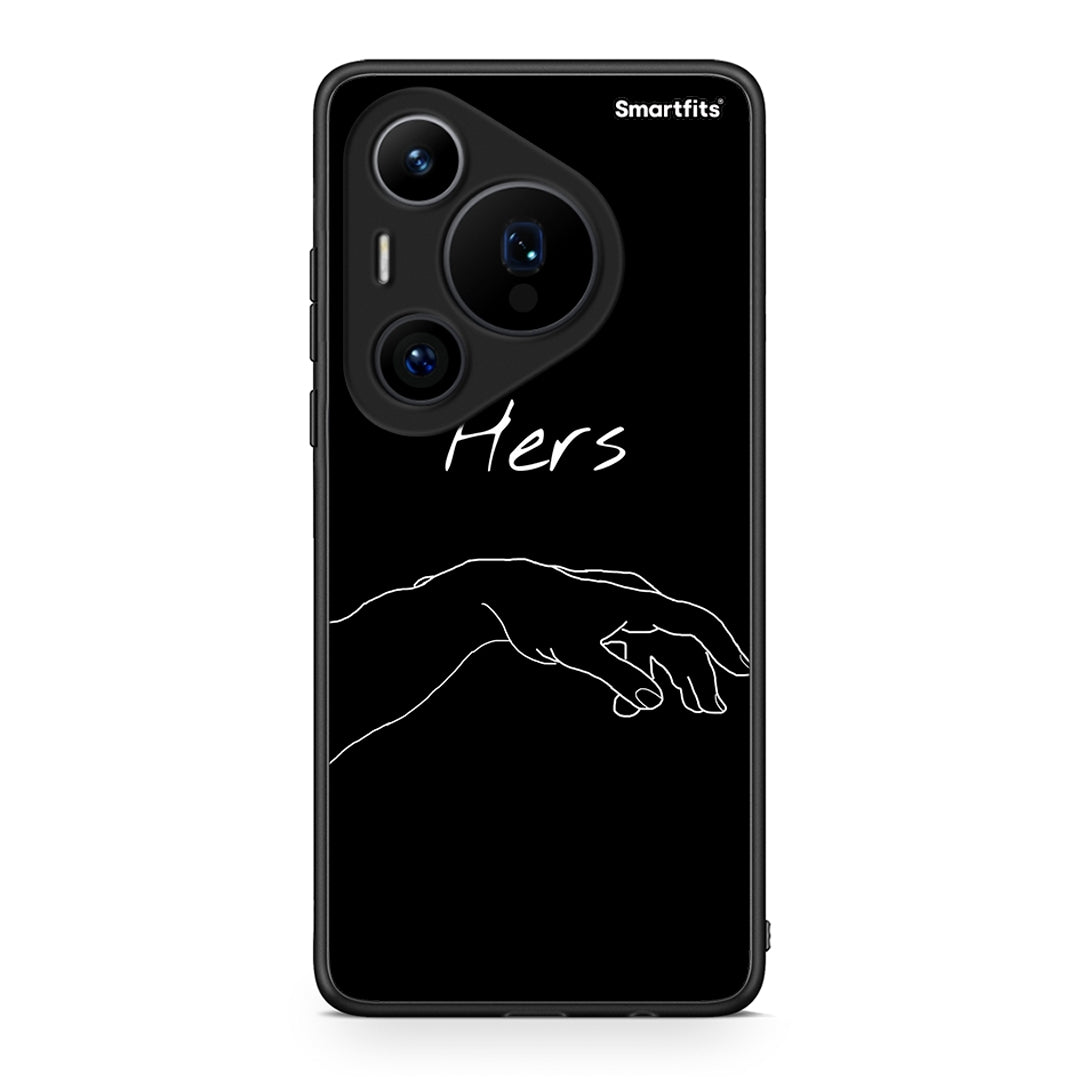 Huawei Pura 70 Pro / 70 Pro+ Aeshetic Love 1 Θήκη Αγίου Βαλεντίνου από τη Smartfits με σχέδιο στο πίσω μέρος και μαύρο περίβλημα | Smartphone case with colorful back and black bezels by Smartfits