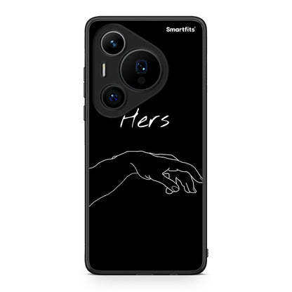 Huawei Pura 70 Pro / 70 Pro+ Aeshetic Love 1 Θήκη Αγίου Βαλεντίνου από τη Smartfits με σχέδιο στο πίσω μέρος και μαύρο περίβλημα | Smartphone case with colorful back and black bezels by Smartfits