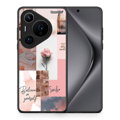 Θήκη Huawei Pura 70 Pro / 70 Pro+ Aesthetic Collage από τη Smartfits με σχέδιο στο πίσω μέρος και μαύρο περίβλημα | Huawei Pura 70 Pro / 70 Pro+ Aesthetic Collage case with colorful back and black bezels