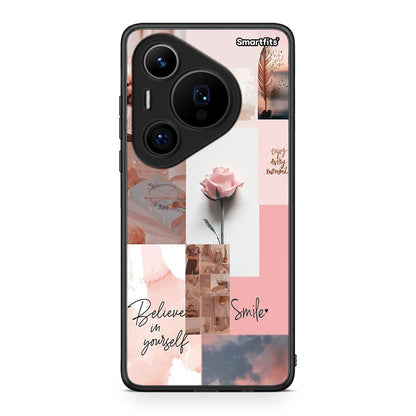 Huawei Pura 70 Pro / 70 Pro+ Aesthetic Collage θήκη από τη Smartfits με σχέδιο στο πίσω μέρος και μαύρο περίβλημα | Smartphone case with colorful back and black bezels by Smartfits