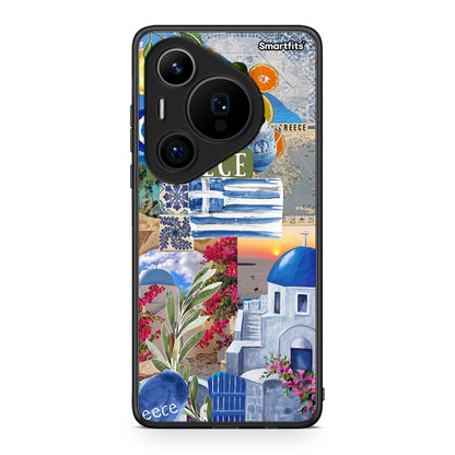 Huawei Pura 70 Pro / 70 Pro+ All Greek Θήκη από τη Smartfits με σχέδιο στο πίσω μέρος και μαύρο περίβλημα | Smartphone case with colorful back and black bezels by Smartfits
