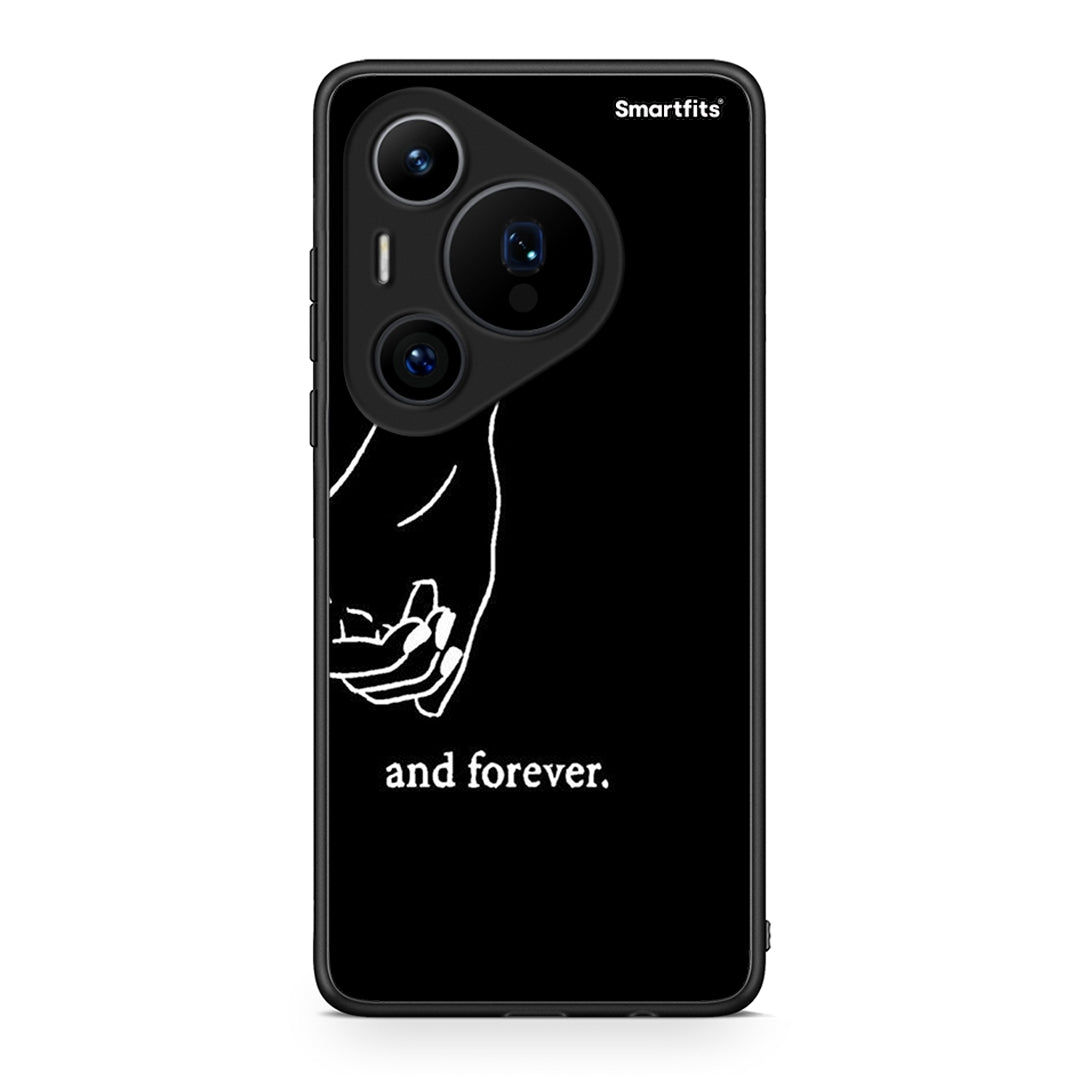 Huawei Pura 70 Pro / 70 Pro+ Always & Forever 2 Θήκη Αγίου Βαλεντίνου από τη Smartfits με σχέδιο στο πίσω μέρος και μαύρο περίβλημα | Smartphone case with colorful back and black bezels by Smartfits