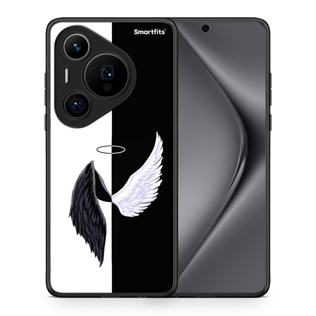 Θήκη Huawei Pura 70 Pro / 70 Pro+ Angels Demons από τη Smartfits με σχέδιο στο πίσω μέρος και μαύρο περίβλημα | Huawei Pura 70 Pro / 70 Pro+ Angels Demons case with colorful back and black bezels