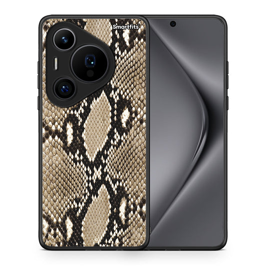 Θήκη Huawei Pura 70 Pro / 70 Pro+ Fashion Snake Animal από τη Smartfits με σχέδιο στο πίσω μέρος και μαύρο περίβλημα | Huawei Pura 70 Pro / 70 Pro+ Fashion Snake Animal case with colorful back and black bezels