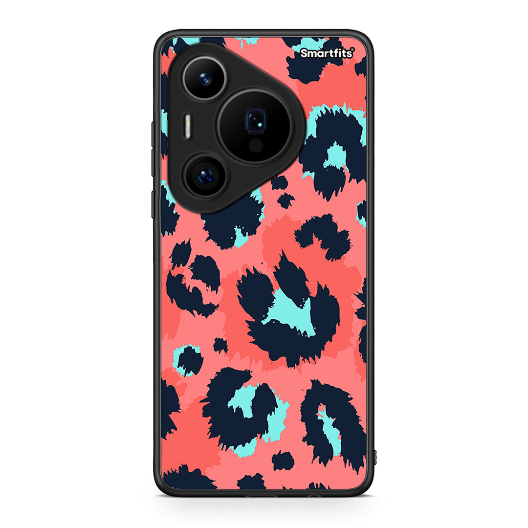 22 - Huawei Pura 70 Pro / 70 Pro+ Pink Leopard Animal case, cover, bumper