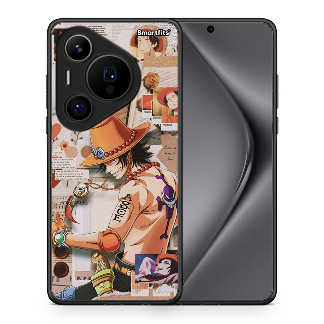Θήκη Huawei Pura 70 Pro / 70 Pro+ Anime Collage από τη Smartfits με σχέδιο στο πίσω μέρος και μαύρο περίβλημα | Huawei Pura 70 Pro / 70 Pro+ Anime Collage case with colorful back and black bezels