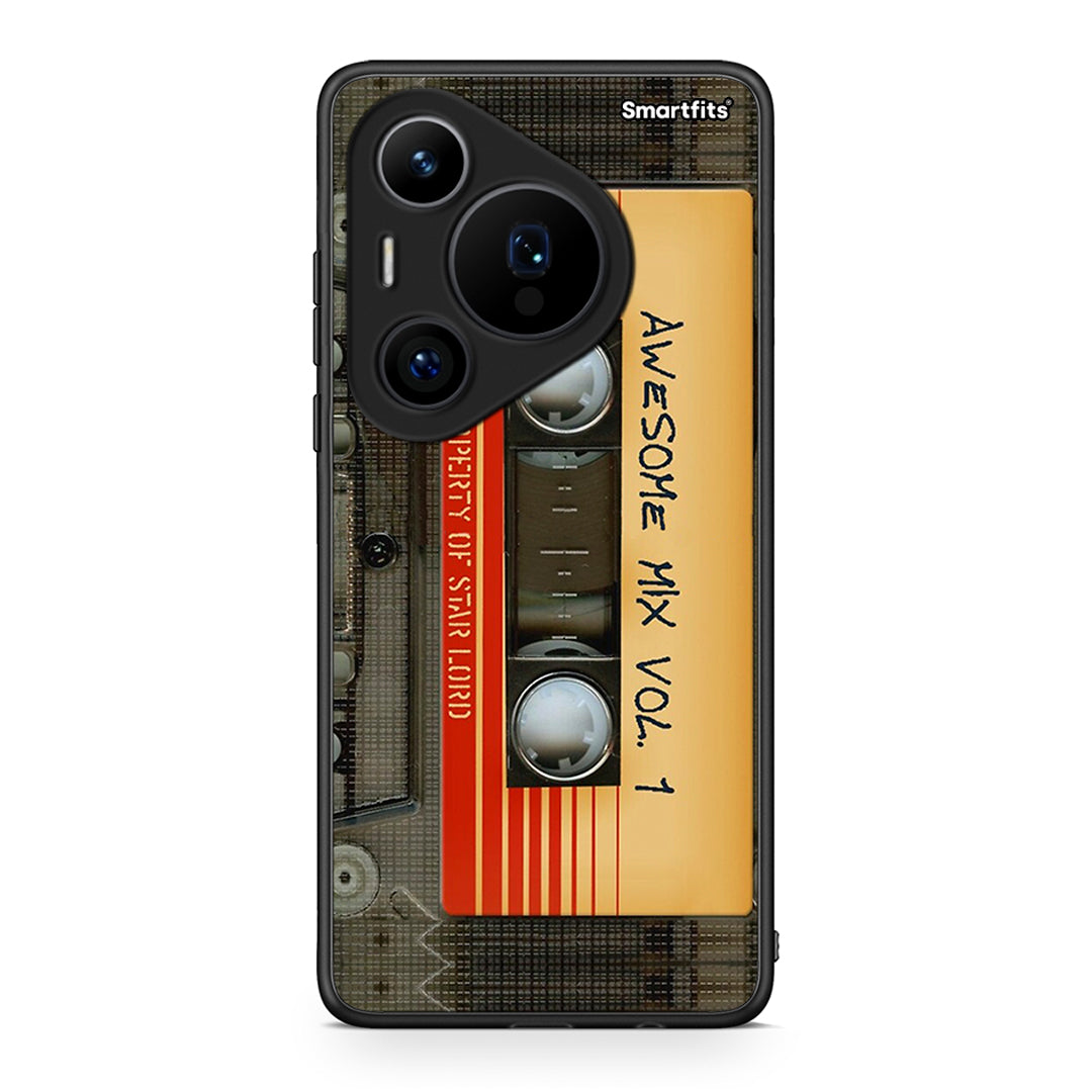 Huawei Pura 70 Pro / 70 Pro+ Awesome Mix θήκη από τη Smartfits με σχέδιο στο πίσω μέρος και μαύρο περίβλημα | Smartphone case with colorful back and black bezels by Smartfits