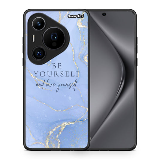 Θήκη Huawei Pura 70 Pro / 70 Pro+ Be Yourself από τη Smartfits με σχέδιο στο πίσω μέρος και μαύρο περίβλημα | Huawei Pura 70 Pro / 70 Pro+ Be Yourself case with colorful back and black bezels