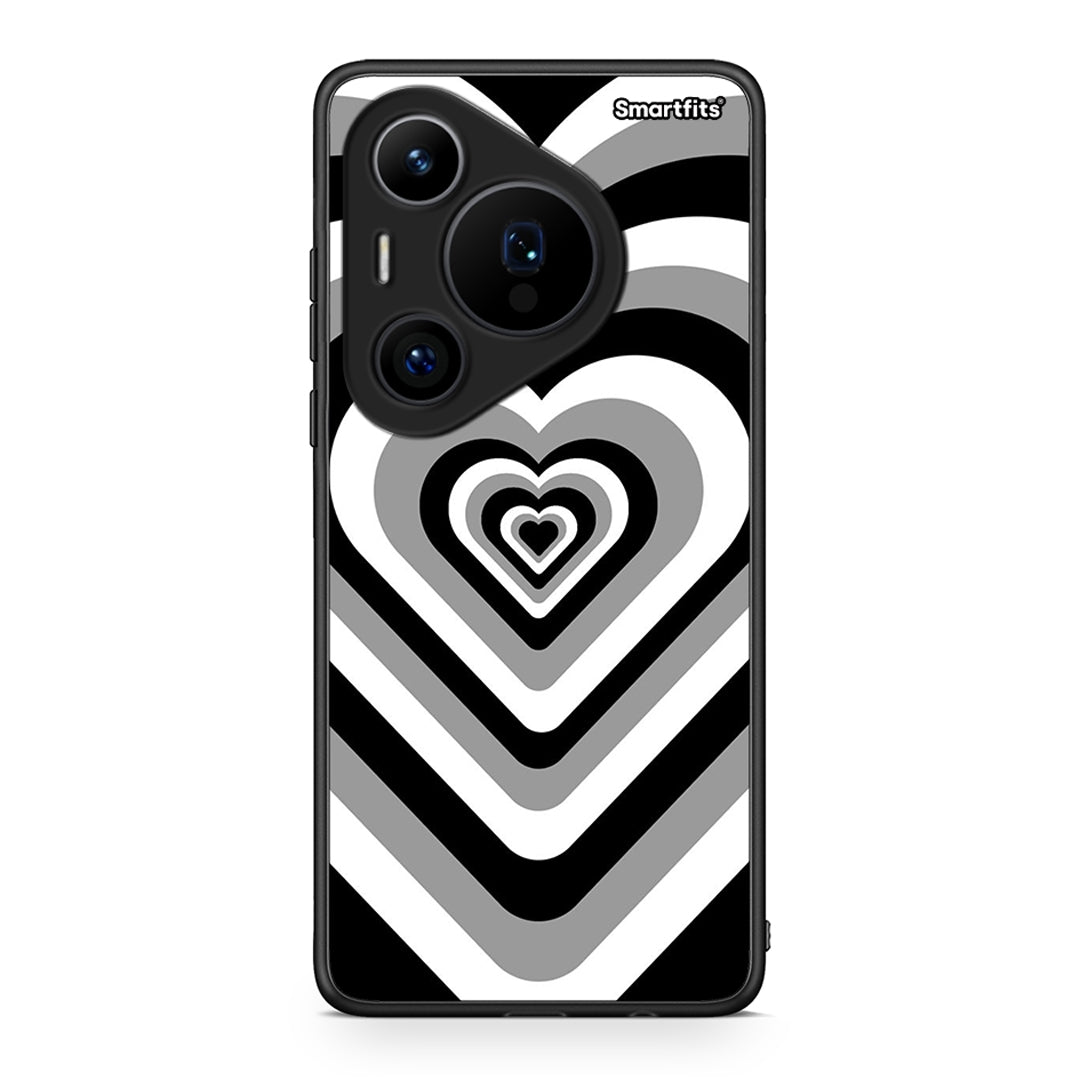Huawei Pura 70 Pro / 70 Pro+ Black Hearts θήκη από τη Smartfits με σχέδιο στο πίσω μέρος και μαύρο περίβλημα | Smartphone case with colorful back and black bezels by Smartfits