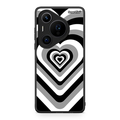 Huawei Pura 70 Pro / 70 Pro+ Black Hearts θήκη από τη Smartfits με σχέδιο στο πίσω μέρος και μαύρο περίβλημα | Smartphone case with colorful back and black bezels by Smartfits